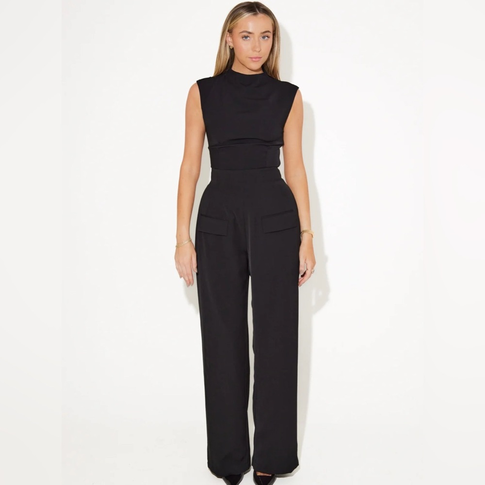 Odd Muse Set - Black Top and Trousers - Size Medium